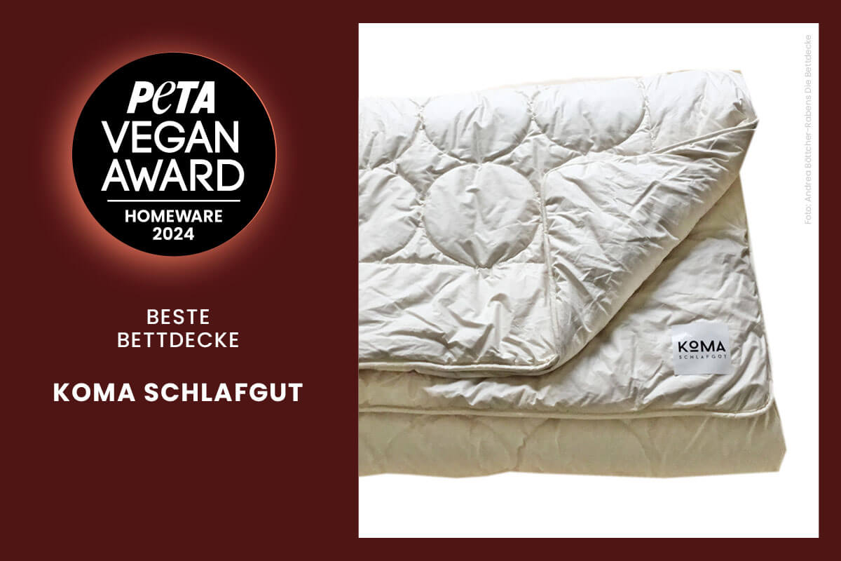 PETA Vegan Award Homeware 2024 - Wir haben gewonnen!