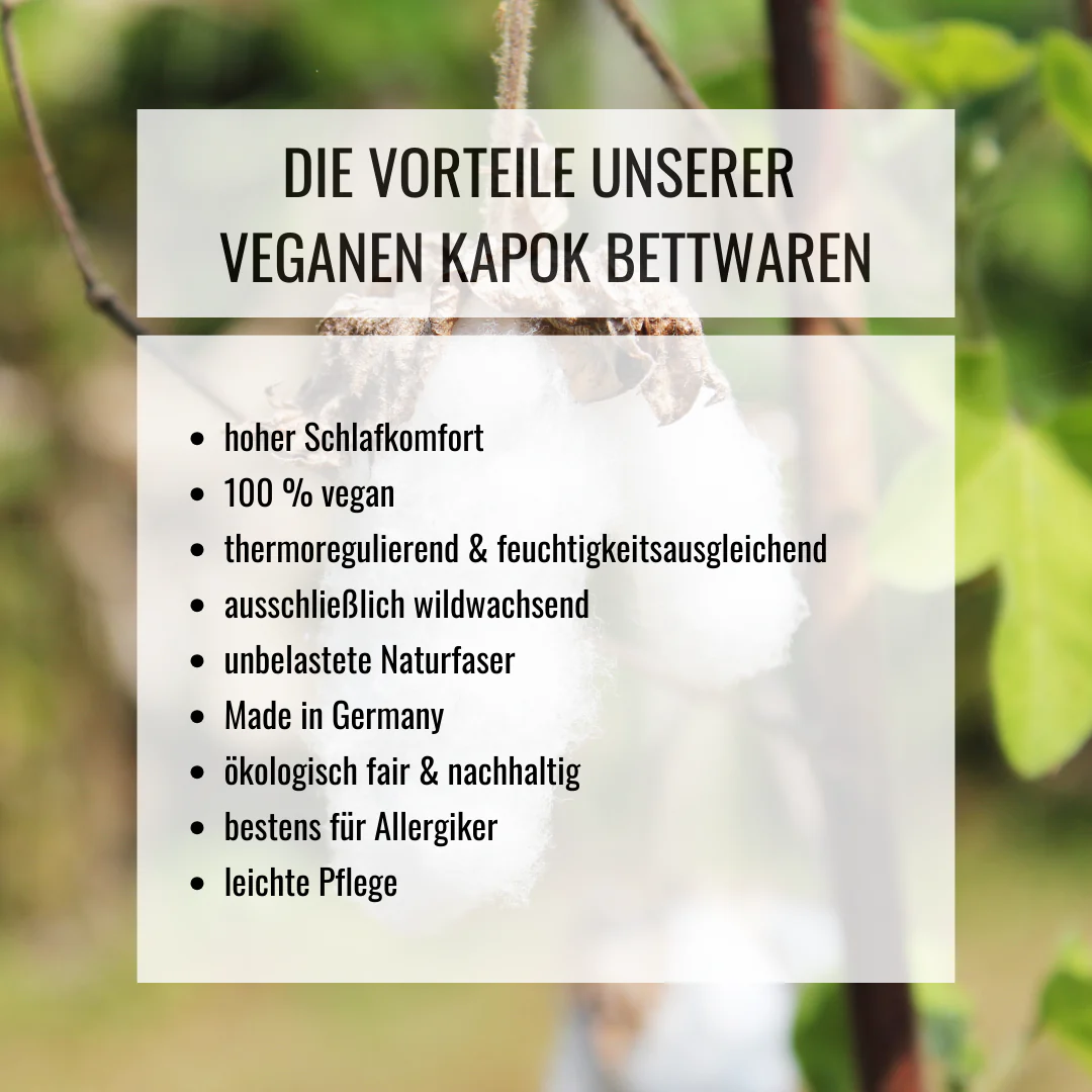 KOMA Schlafgut Kapok Bio Bettdecke - schlafraum.shop
