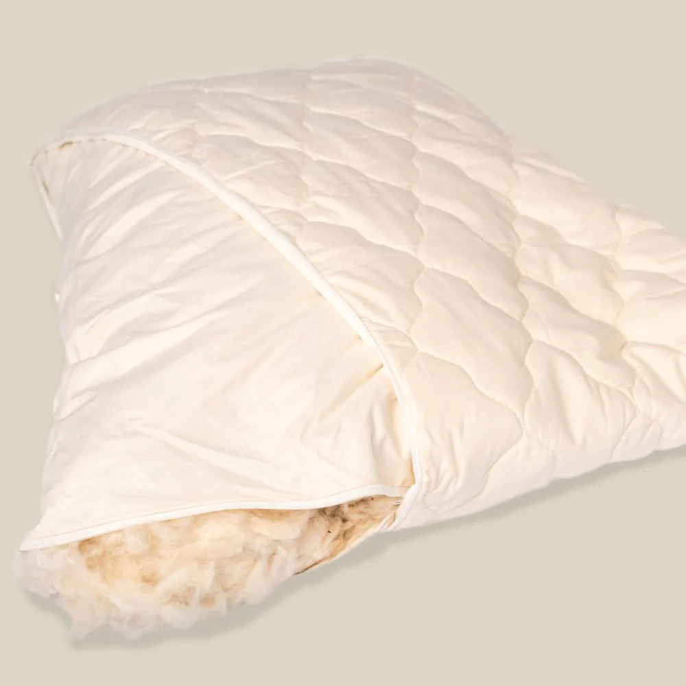KOMA Schlafgut Kapok Bio Kopfkissen Premium (separater Innenbeutel) - schlafraum.shop