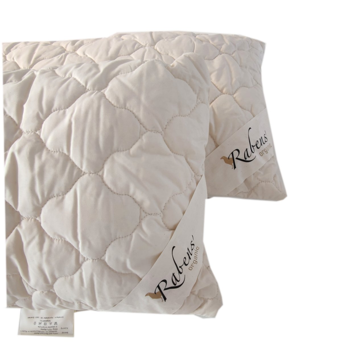 Rabens organic 2er Set Alpaka Bio Kopfkissen (separater Innenbeutel) - schlafraum.shop