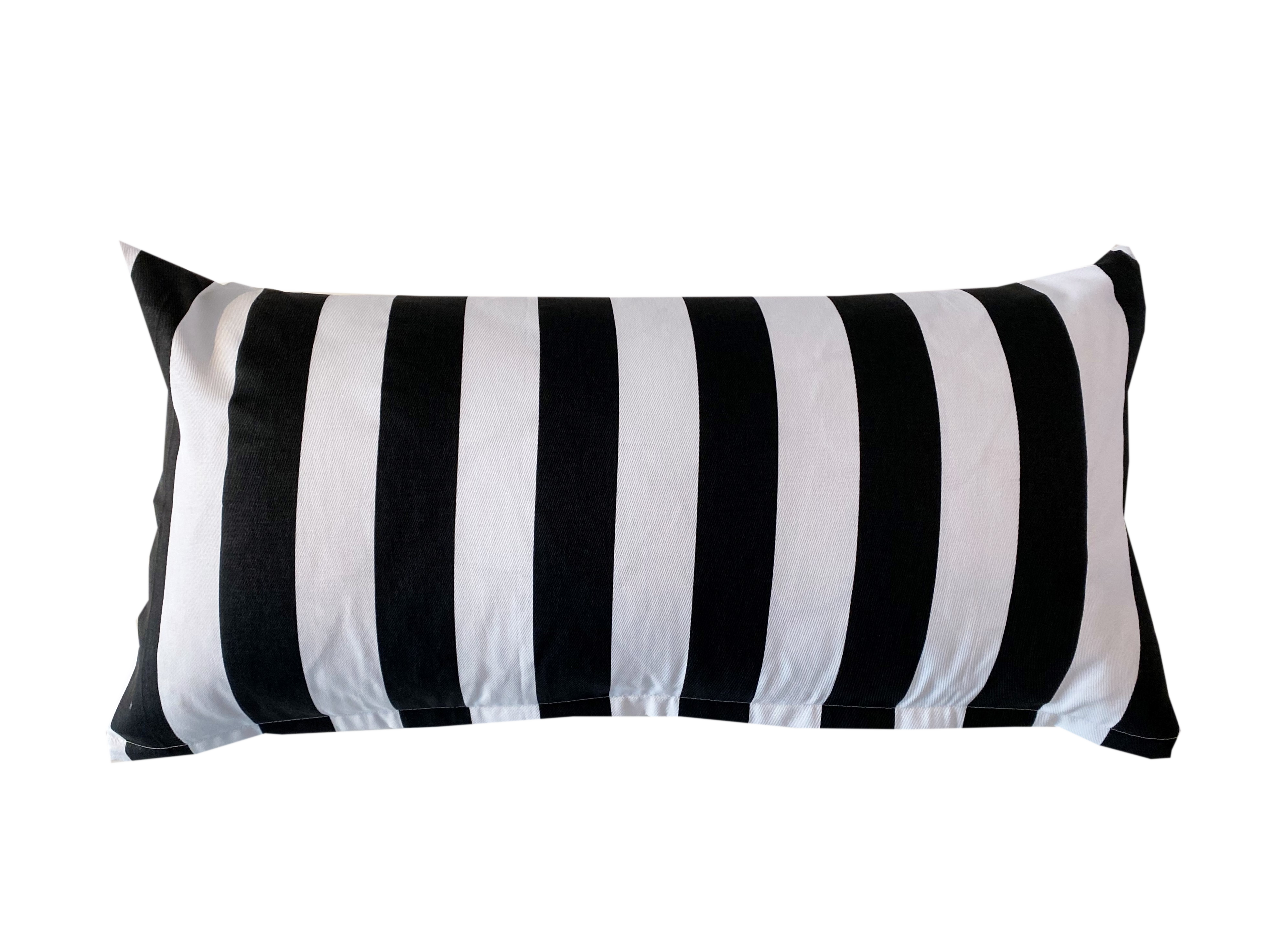 Villa Jade° Kissenbezug schwarz-weiss gesteift - schlafraum.shop