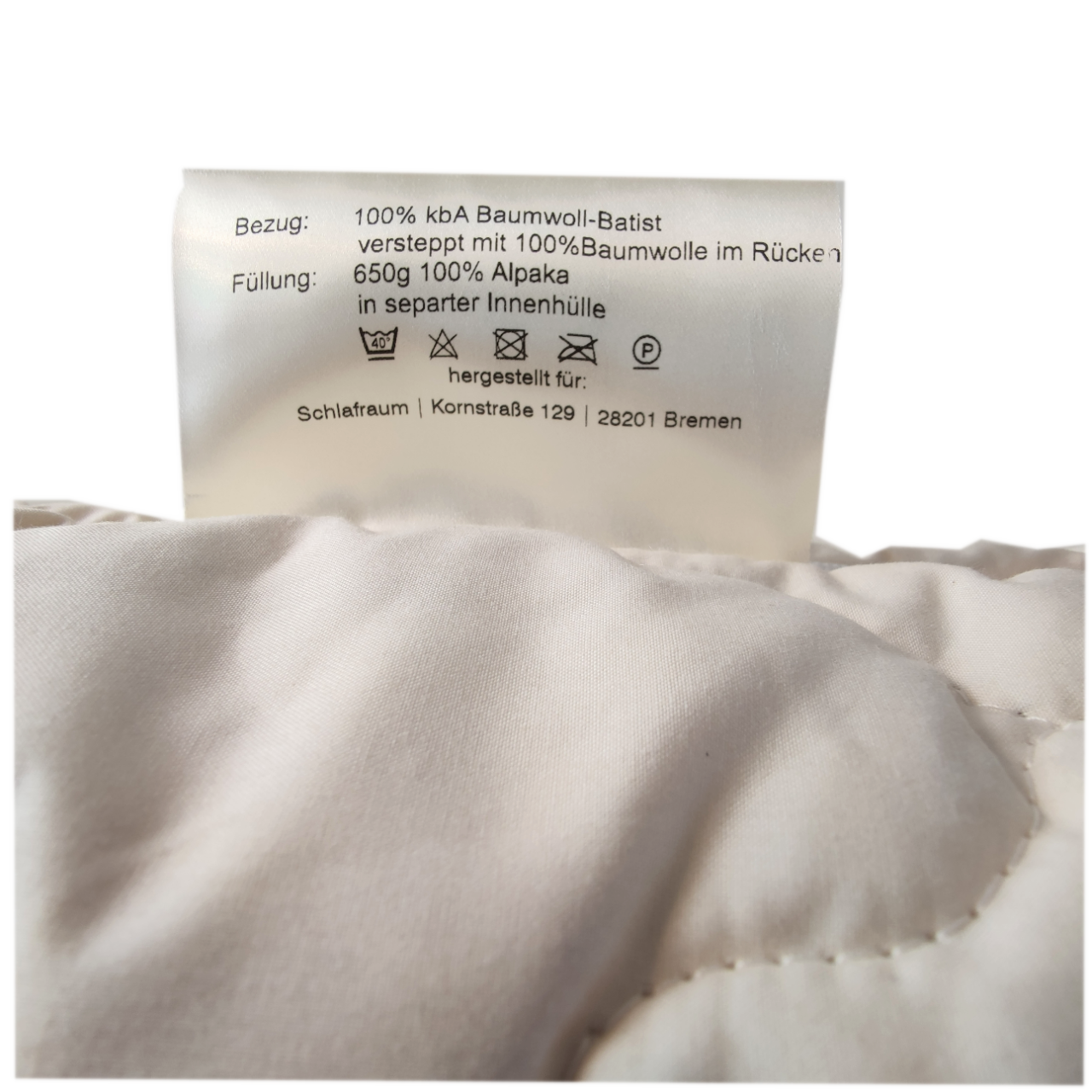 Rabens organic 2er Set Alpaka Bio Kopfkissen (separater Innenbeutel) - schlafraum.shop