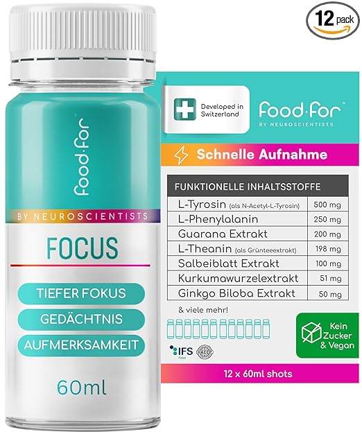 FOODFOR Shots - Fördert Entspannung, innere Ruhe und Stressabbau made in Switzerland