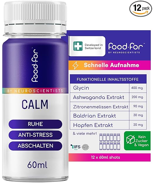 FOODFOR Shots - Fördert Entspannung, innere Ruhe und Stressabbau made in Switzerland