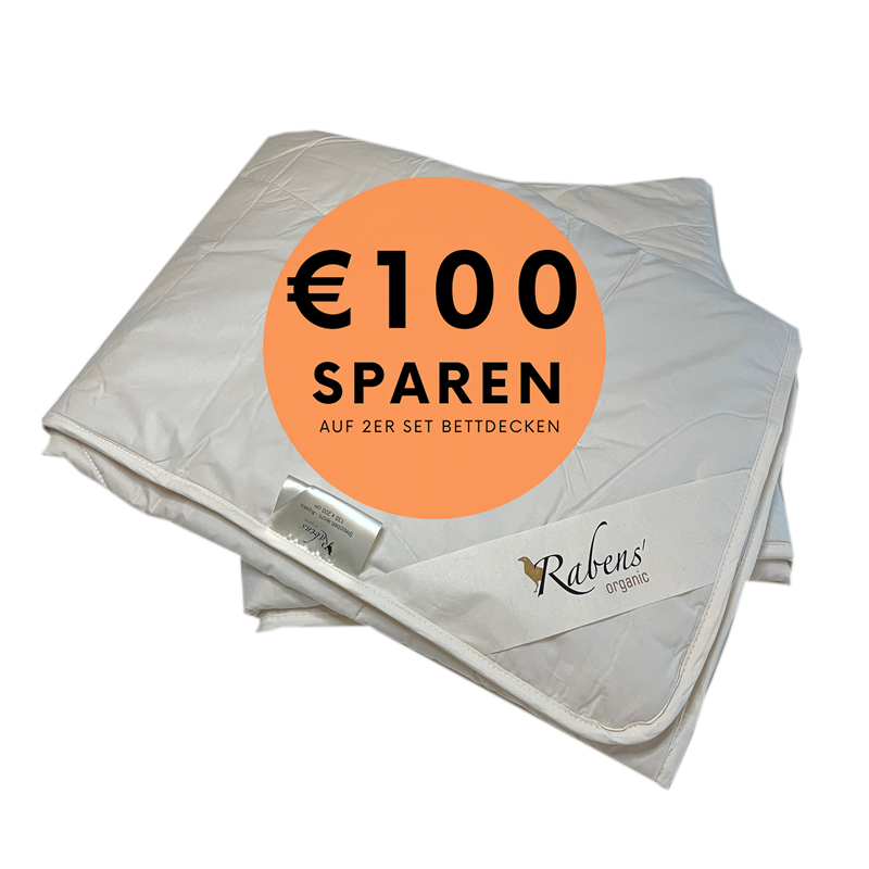 Rabens organic - 2er-Set Alpaka Bio Bettdecke