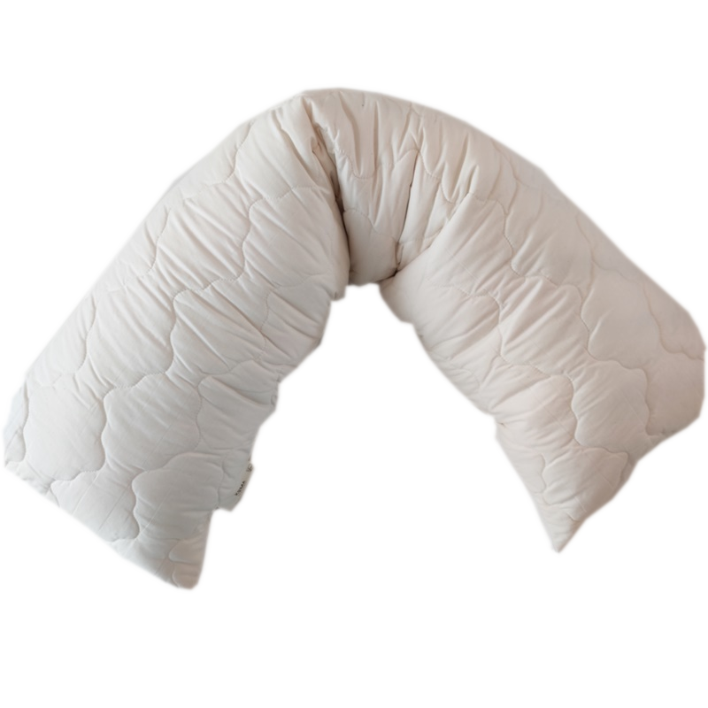 KOMA Schlafgut Kapok Bio Seitenschläfer/Stillkissen (separater Innenbeutel) - schlafraum.shop